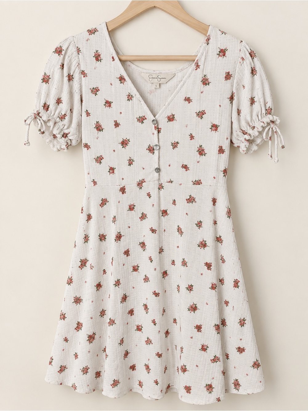 Floral White dress size L
